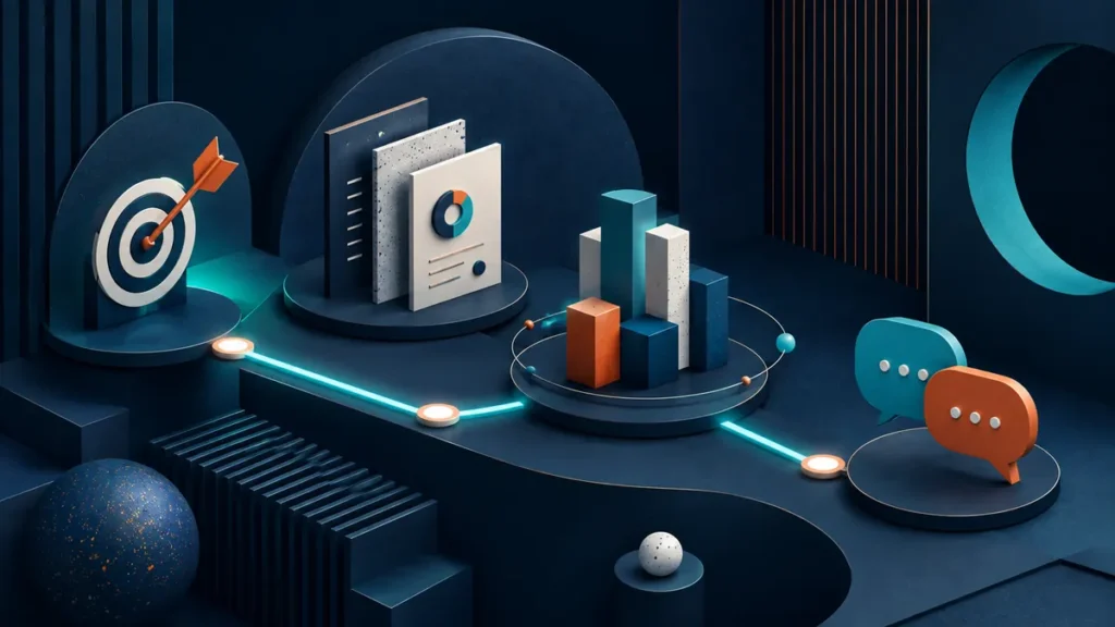 Sistema de marketing digital B2B que conecta demanda, evidencia y conversaciones comerciales.